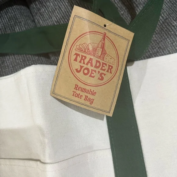 CLOSET CLOSING Trader Joe's Canvas Tote Bag NWT - Picture 5 of 5
